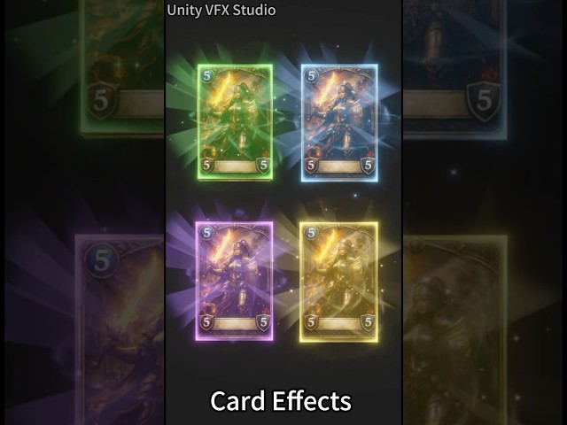 Unity Game VFX - Card Effects Collection  #unity