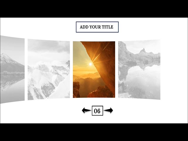 Animation Carousel Effect with picture in PowerPoint #slideegg