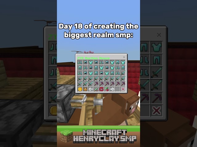 Day 18 of creating the biggest realm smp: #minecraft #gaming #bedrock
