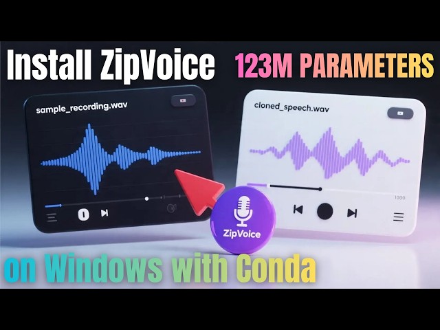 Install ZipVoice TTS on Windows with Conda