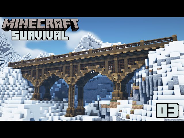 The Mega Bridge! - Minecraft 1.18 Survival | Episode 3