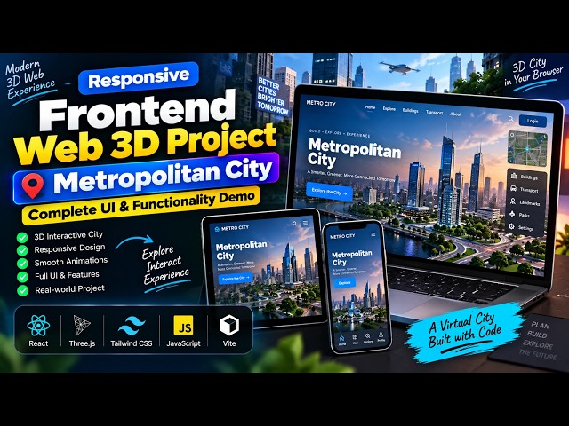 Responsive Frontend Web Project | Complete UI & Functionality Demo
