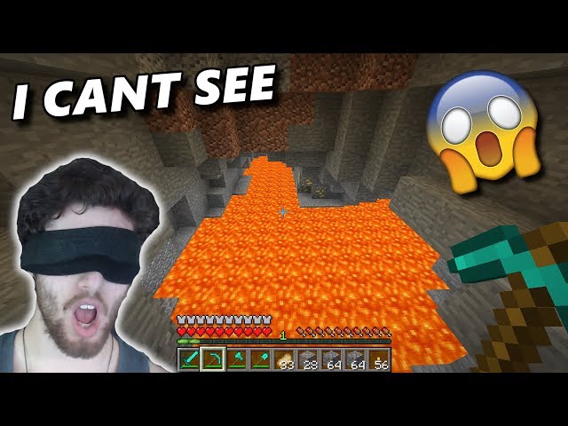 PLAYING MINECRAFT BLINDFOLDED!!! - Minecraft Survival [#173]