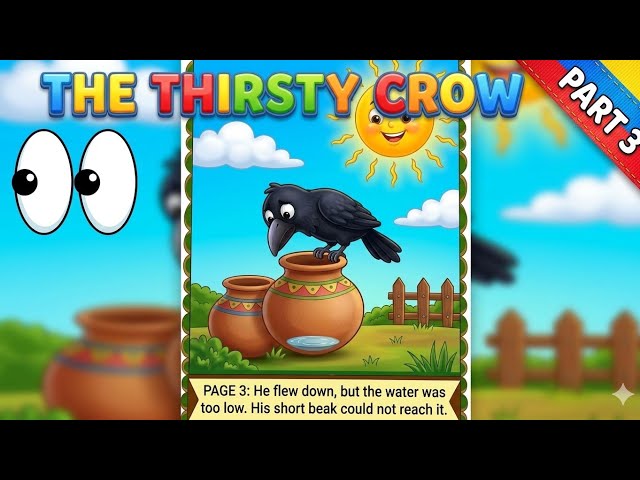 Part : 3 How to colour a thirsty crow story | colouring video for kids | kids colouring | video
