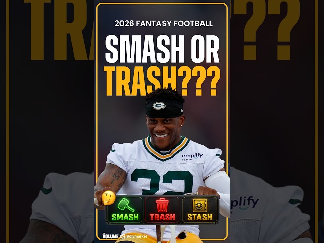 10 Fantasy Football Players You NEED to Draft, Fade or Stash in 2026! 😲 #shorts