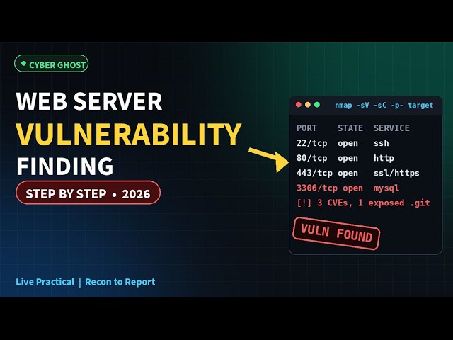 Web Server Vulnerability - Complete Guide | Cyber Ghost