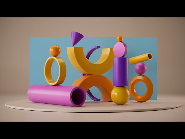 Cinema 4D Redshift Live Tutorial, Trendy Abstract 3D Composition