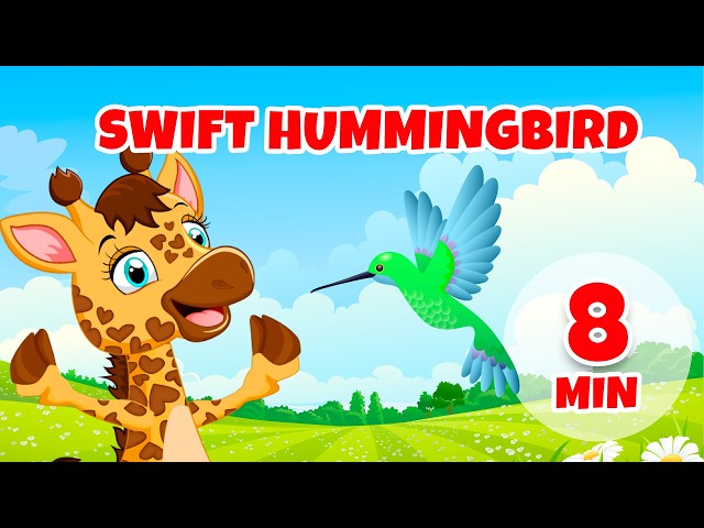 Swift Hummingbird - 8 min Giramille | Nursery Rhymes and Kids Songs