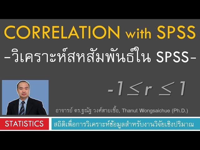 Correlation analysis using SPSS