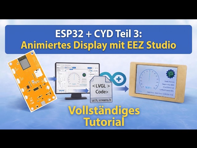 ESP32 + CYD Part 3: Complete LVGL GUI Creation with EEZ Studio