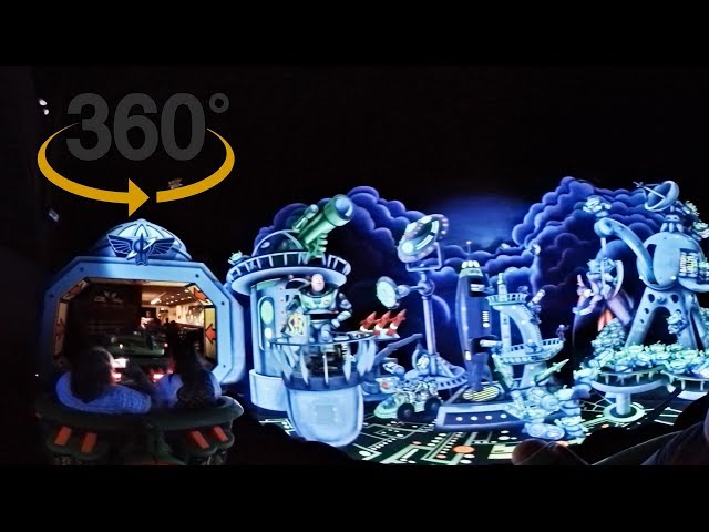 360 POV ride on Buzz Lightyear's Space Ranger Spin | Walt Disney World | VR 4K/5K