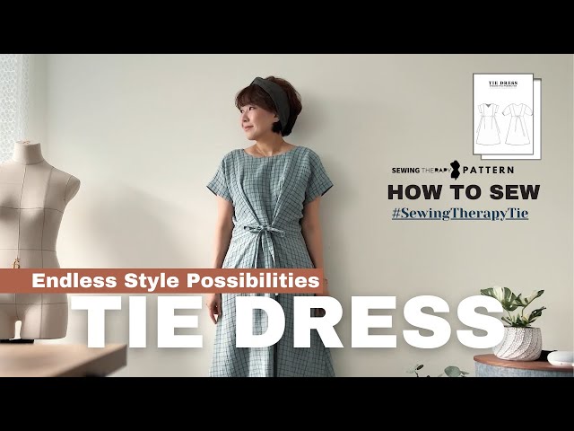 This Easy-To-Make Tie Dress Gives You Endless Style Possibilities | Sewing Therapy PDF Pattern