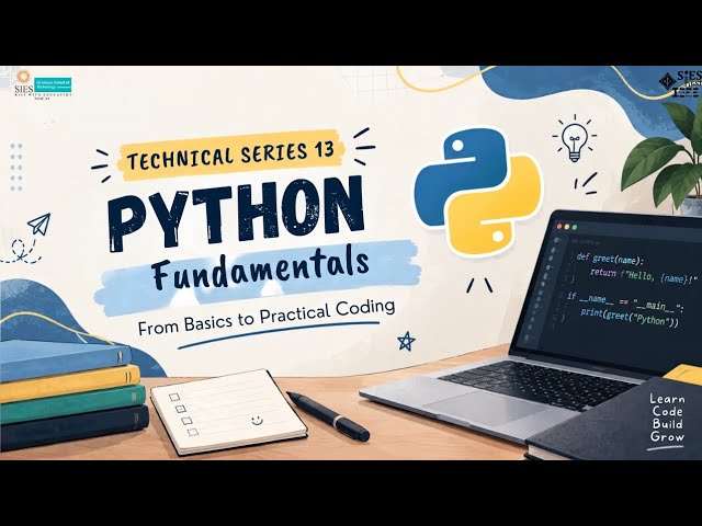 Python Fundamentals: From Basics to Practical Coding | Technical Series Ep. 13 | IEEE SIESGST