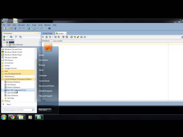 Oracle XE administrator access : sqlvids