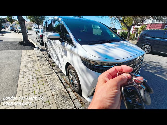 Simpliest Secure Immobiliser To Use | Toyota Alphard Hybrid 2024 Now Secured In The UK