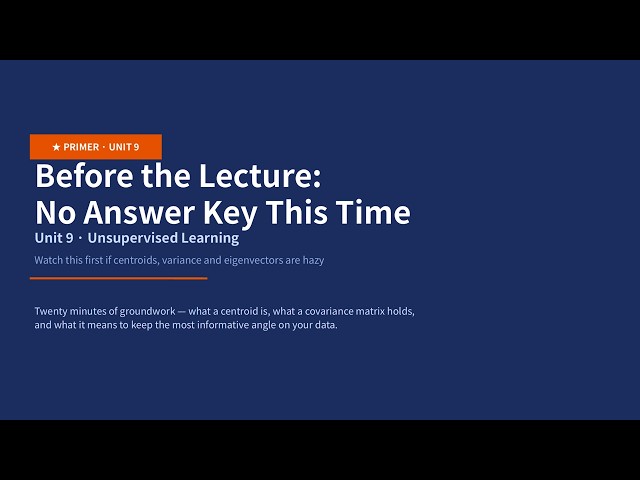 Financial Machine Learning Week 9 Primer — No Answer Key This Time | Yonsei University