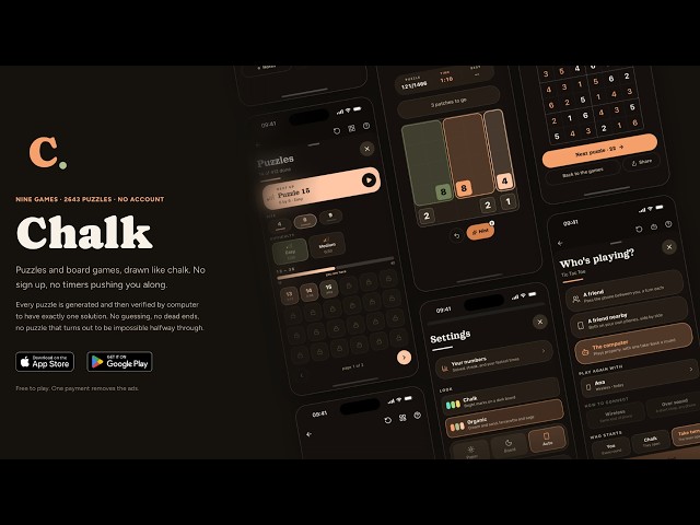 I built a puzzle app where two phones talk through sound. Chalk, a walkthrough