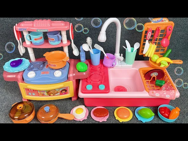 9 Minutes Satisfying with Unboxing Kitchen Sink Pool Play Set Review Toys | ASMR