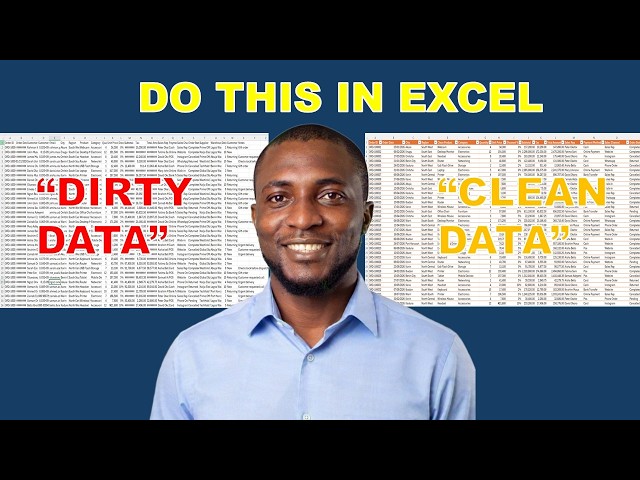 Excel Data Cleaning: 11 Steps to Clean Messy Data | A comprehensive approach to data cleaning