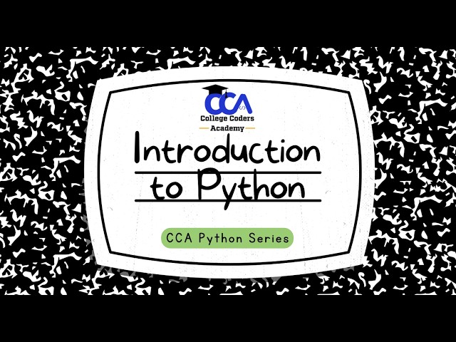 Intro to Python