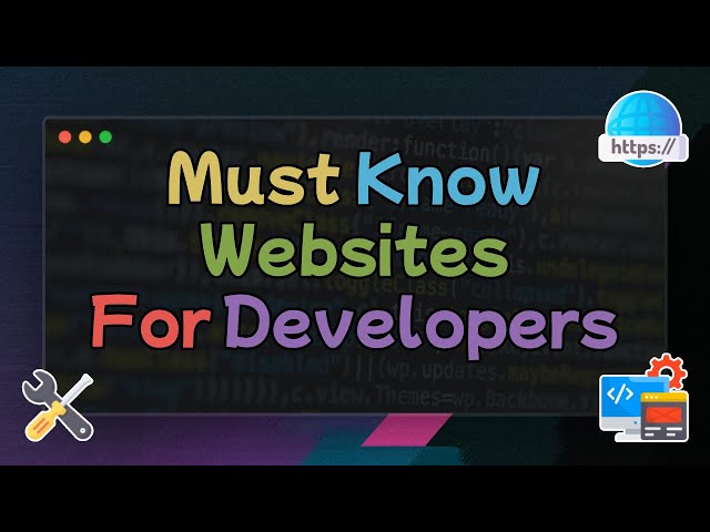 The Ultimate Developer's Toolkit: Essential Websites You Can't Ignore