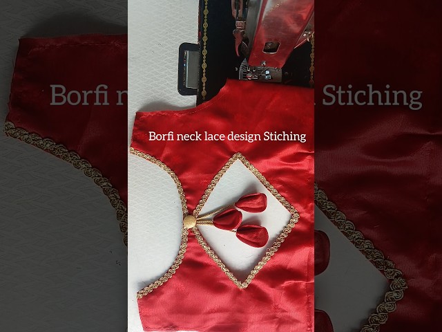 Borfi neck lace design Stiching #shorts #sewing  #neckdesign #trending #tailoring #youtubeshorts