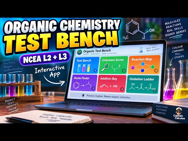 NCEA Organic Chemistry Interactive | AS91165 & AS91391 Test Bench