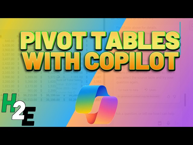 Excel Copilot: Create Pivot Tables in Seconds!
