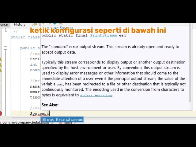 Tipe data integer dan char di java netbeans