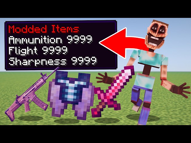 Minecraft, But Horror Mods Drop MODDED Items