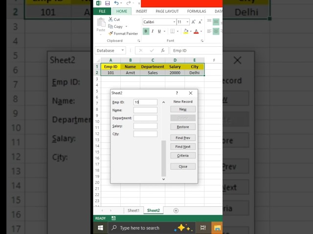 Excel Data Entry Form in Seconds 🔥 | Use Alt + D + O Shortcut | Easy Data Entry in Excel