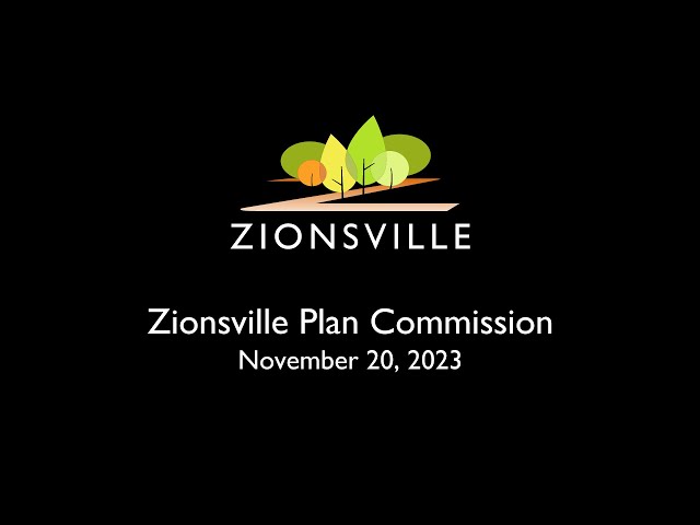 11/20/2023 Zionsville Plan Commission Meeting