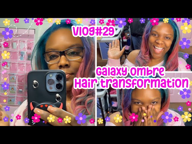 Dying My Natural Hair Pink, Purple & Blue With Pulp Riot Hair Dye | From Black Hair | Vlog#29