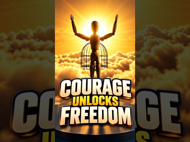 Courage Unlocks Freedom #CourageUnlocksFreedom #Courage #Freedom #Motivation#PersonalGrowth