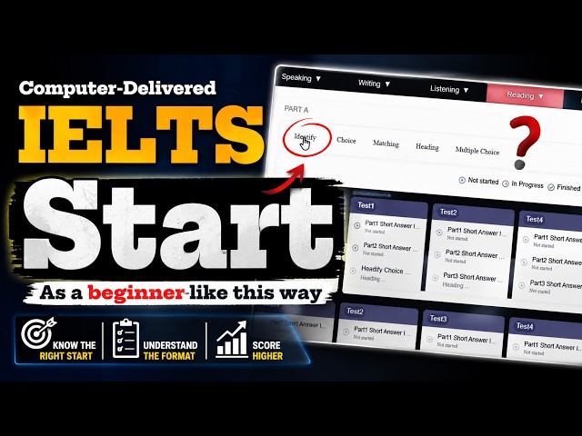 Computer-Delivered IELTS–এর Preparation Beginner Level থেকে কিভাবে শুরু করবেন? | Chaamir