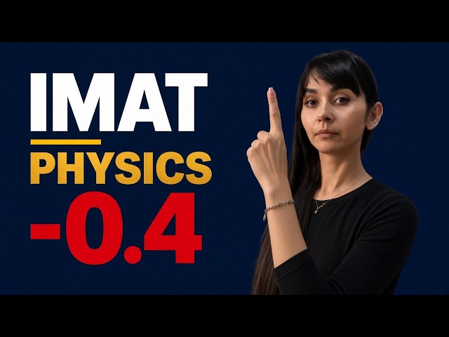IMAT 2026 Physics Formula Sheet (Last Minute)