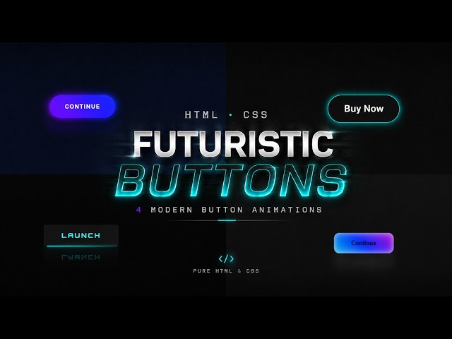 Modern Button Animations with HTML & CSS