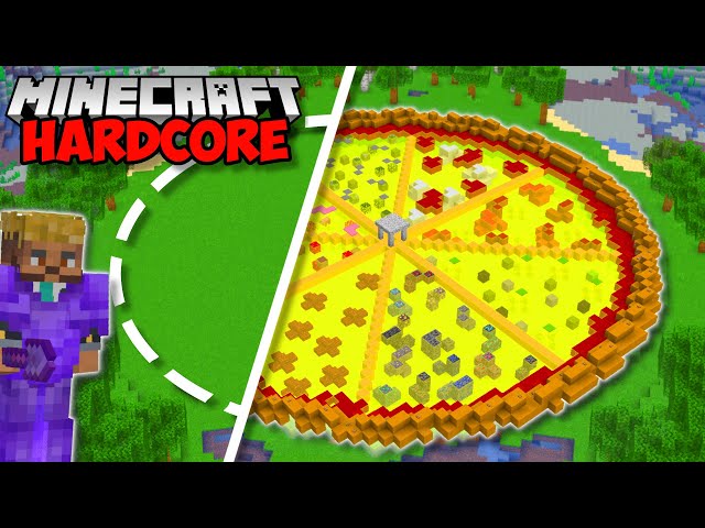 I Built The WORLDS BIGGEST PIZZA in Minecraft Hardcore (#60)