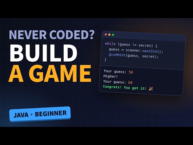Learn Java in 9 Minutes – Build Your First Game (Beginner Tutorial)