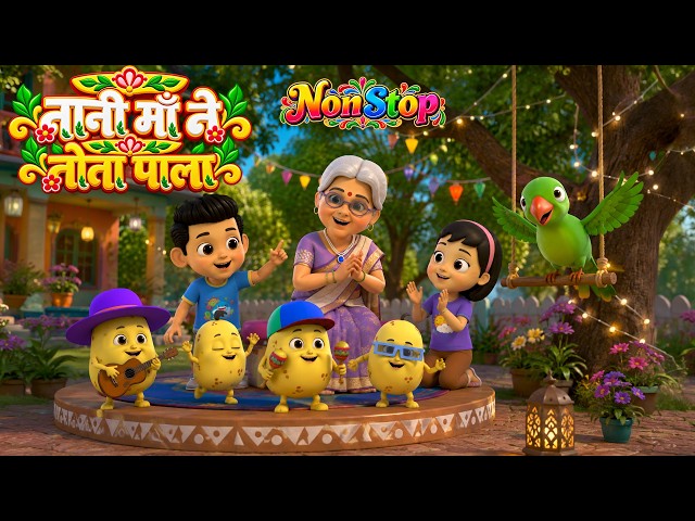 Nani Maa Ne Tota Paala | & Fun Non-Stop Nursery Rhymes | Nonstop Hindi Rhymes for Kids