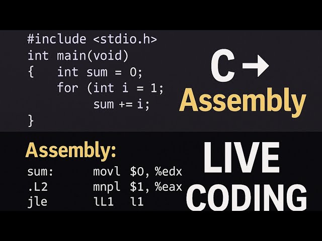 C ➜ Assembly (Live Demo): What Really Happens When You Compile