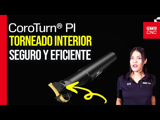 Realiza desbaste y acabado con una sola herramienta - CoroTurn PI de Sandvik Coromant