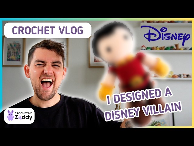 My Crochet Pattern is in a Disney Villains Book?! ✨ Crochetmezaddy vlog