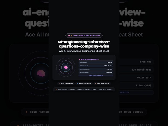 Ace AI Interviews: AI Engineering Cheat Sheet 🤖