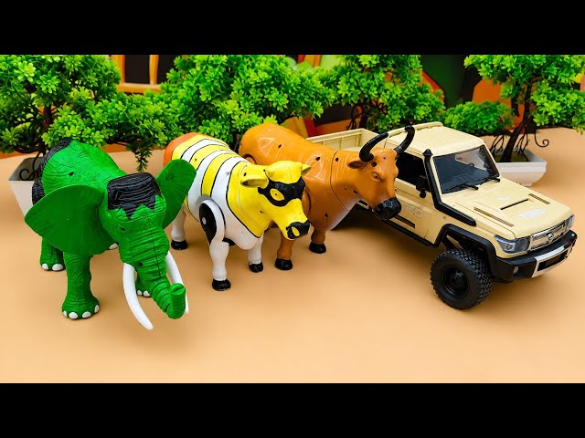 AMAZING‼️TOY ELEPHANT 🐘 RESCUE VIDEO AND PLAYING WITH TOYS LIKE COW 🐮 SAPI VIDEO #13  @CowsStory-g4p