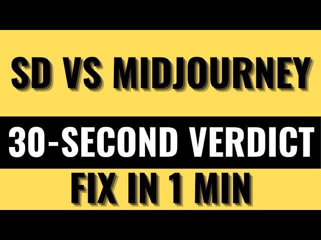 Stable Diffusion vs Midjourney: 30-Second Verdict | Which AI Image Generator Wins?
