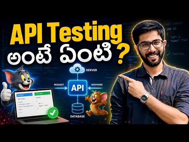 API Testing Tutorial for Beginners in Telugu | Vamsi Bhavani