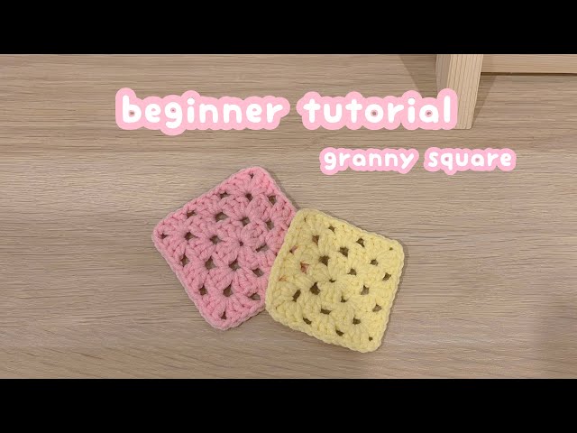how to crochet a granny square🧸🫧crochet beginner tutorial | crochet easy project
