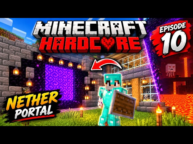 This Nether Portal Changed My Minecraft Hardcore World! 😱 | Ep 10