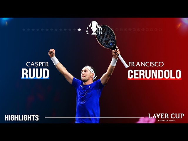 Casper Ruud v Francisco Cerundolo Highlights | Laver Cup 2026 Match 1